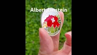 Albert Einstein #alberteinstein #alberteinsteinbestquotes #bern #switzerland #silver #coin #gift