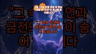 4월 23일 띠별 운세｜오늘 이 띠는 '재물'과 '인연'이 동시에 들어옵니다 [사주명리학 해석]