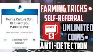 CASHZINE FARMING TRICKS || SELF-REFERRAL || ANTI-DETECTION 2020 || LEGIT PAYING APP 2020