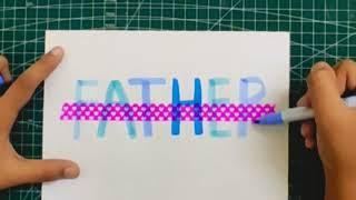 DIY Father's Day Card / White Paper Craft / How to Make Father's Day Greeting Card #fathersday