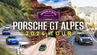 25 Porsche GT cars drive the Alps! Supercar Driver | 4k