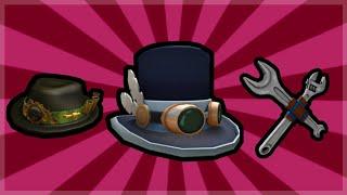 CATALOG HISTORY | The Maker Fedora, Bay Area Maker Top Hat 2014, & Maker Wrench Pack 2015 [Roblox]