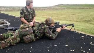 Joe firing lsw on range