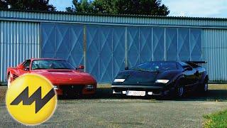 Lamborghini Countach vs. Ferrari 512 TR | Italienisches Luxus-Duell |  Motorvision