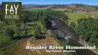 SOLD | Montana River Property For Sale | Boulder River Homestead | Big Timber, MT