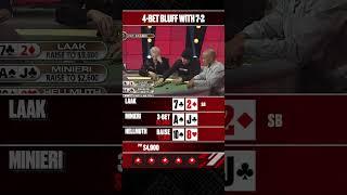 INSANE BLUFF with 7-2 #PokerStars #Bluff