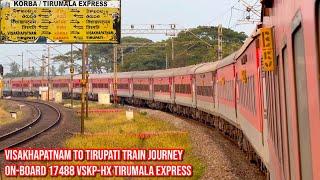 Visakhapatnam To Tirupati Train Journey On-Board 17488 Tirumala Express