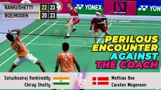 PERILOUS ENCOUNTER AGAINST THE COACH | Rankireddy/Shetty VS Boe/Mogensen