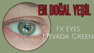 İNANILMAZ DOĞAL YEŞİL LENS! fx eyes lens - Nevada Green  MUTLAKA DENE!