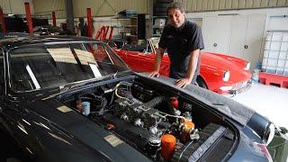 Ferrari 250 GT Lusso restoration at Barkaways - first start up