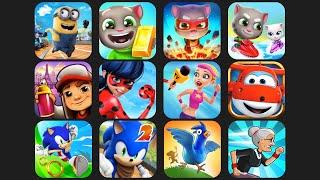 Minion Rush | Talking Tom Gold Run | Hero Dash | Jetski 2 | Subway Surfers | Sonic Dash (12 in 1)