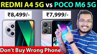  REDMI A4 5G vs POCO M6 5G - Best 5G Smartphone Under ₹8000