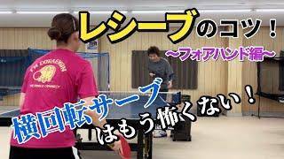 【卓球】レシーブ完全攻略！横回転サーブのレシーブで最も気をつけないといけないことは！？