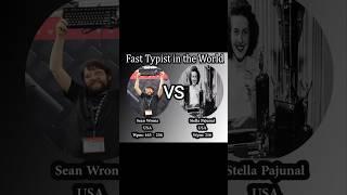Fastest Typists in History! | Stella Pajunas vs. Sean Wrona – Incredible Records"#typing speed