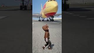 Baby Accidently Came During Airplane Landing | Grand Theft Auto V #shorts #plane