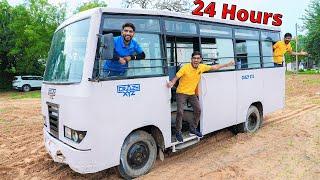 Living 24 Hours Straight In Bus Challenge | अब 24 घंटे इस से बाहर नहीं आ सकते |