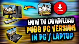 How to download PUBG PC in PC or Laptop | PUBG PC kaise download kare | Install PUBG PC in laptop