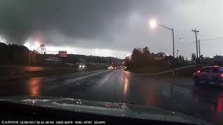 Police Dash Cam Films Possible Tornado in North Carolina