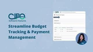 CIPO Software Features - Simplify Budget Tracking & Payment Management #projectmanagement #business
