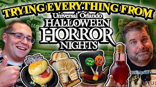 Review of EVERY NEW TREAT & DRINK - Halloween Horror Nights 33 at Universal Orlando