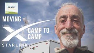 Ep. 241: Moving Starlink Camp to Camp | RV travel camping satellite Internet