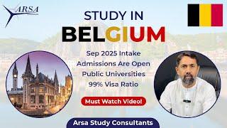 Study In Belgium|Europe Schengen Zone|Admissions Are Open|