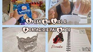 Spesa da Lidl per tutta la settimana/Idea regalo fai da te/porta gioie in polvere di ceramica