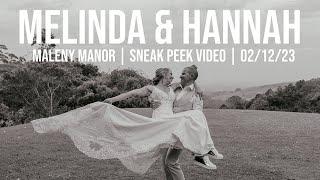 Hannah & Melinda | MALENY MANOR WEDDING | Sneak Peek Wedding Video