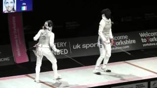 Sheffield 2011 - Women's Foil Final -  Vezzali (ITA) 8 Di Francisca (ITA) 10