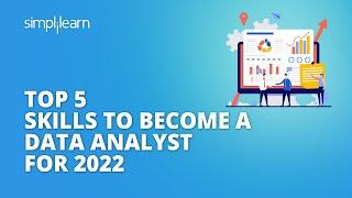 Top 5 Skills To Become A Data Analyst For 2022 | How to Become a Data Analyst? | Simplilearn