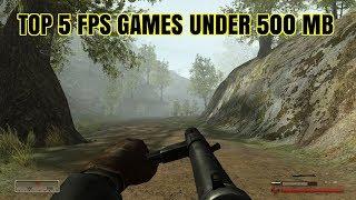 Top 5 FPS Games Under 500MB Size | Low End PC Games Download