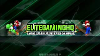 "EliteGamingHQ" - YouTube Banner Speedart