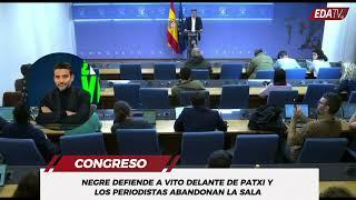 Javier Negre DEFIENDE a VITO QUILES delante de Patxi y los periodistas abandonan la sala