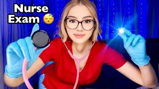 ASMR Nurse Exam In BED  Full Body Exam Medical Roleplay, ASMR For Sleep, Personal Attention ️