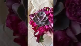 Букет невесты Из орхидеи и суккулентов