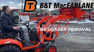 How To Remove Front Loader From Kubota BX23s-1? VERY EASY!