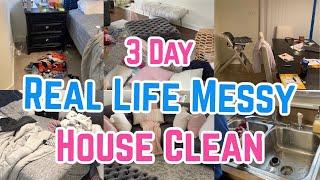 REAL LIFE MESS | MESSY HOUSE CLEAN WITH ME | CLEANING WITH ANXIETY