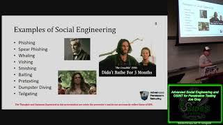 Track 304 Advanced Social Engineering and OSINT for Penetration Testing Joe Gray