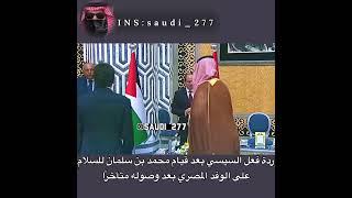 ردة فعل السيسي بعد قيام محمد بن سلمان