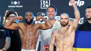 Jaron Ennis vs Karen Chukhadzhian • FULL WEIGH IN & INTENSE FACE OFF!