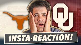 Texas DEMOLISHES Oklahoma 34-3, insta-reaction!