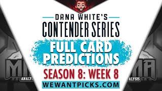 DWCS 2024: Week 8: FULL CARD Predictions