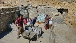 Nomadic lifestyle of Iran | Kuhgol family renovated their house for winter#kuhgol#nomads