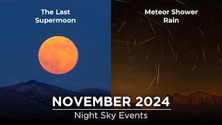 Don't Miss These Night Sky Events in November 2024 | Last Supermoon | Meteor Showers | Saturn | Mars