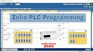 Zelio PLC Programming: Zelio Soft 2 Simulation & Ladder Logic Tutorial #plc #plctraining