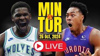 LIVE : Minnesota Timberwolves Vs Toronto Raptors Full Game | NBA Live | Oct 26, 2024 | 2K