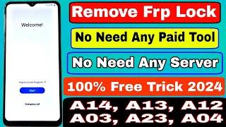 All Samsung FRP Bypass Without Pc/Tool 2024 | Samsung A14, A13, A12, A03, A23 | No TalkBack - No PC