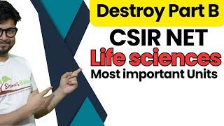 Most important units for CSIR NET Life science Part B || CSIR NET preparation last month