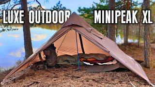 My first impressions of Luxe Outdoor Minipeak XL hot tent | Taival Outdoors