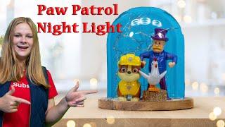 Assistant Crafts a Paw Patrol Night Light wit Mayor Humdinger and Rubble